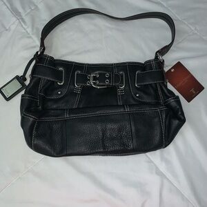 Tignanello Black Leather Purse Brand New